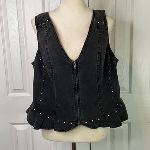 Wild Fable- Black Denim Sleeveless Top Size XXL